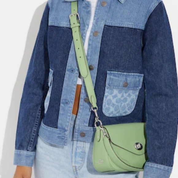 NWT Coach Millie Shoulder Bag Satchel Green - Picture 4 of 7